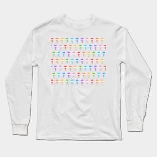 Rainbow Jellofish Pattern Long Sleeve T-Shirt